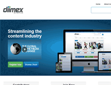 Tablet Screenshot of diimex.com